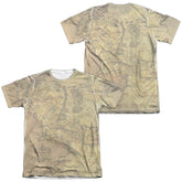 Lord Of The Rings Middle Earth Map (Front/Back Print) Men's Regular Fit Poly Cotton Short-Sleeve T-Shirt